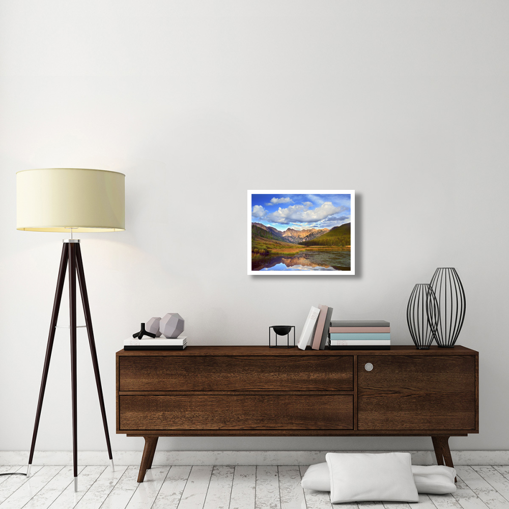 Mt Powell and Piney Lake, Colorado-Paper Art-26&quotx20"
