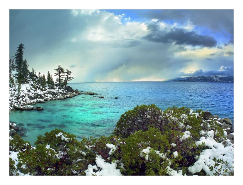 Memorial Point, Lake Tahoe, Nevada-Paper Art-26"x20"