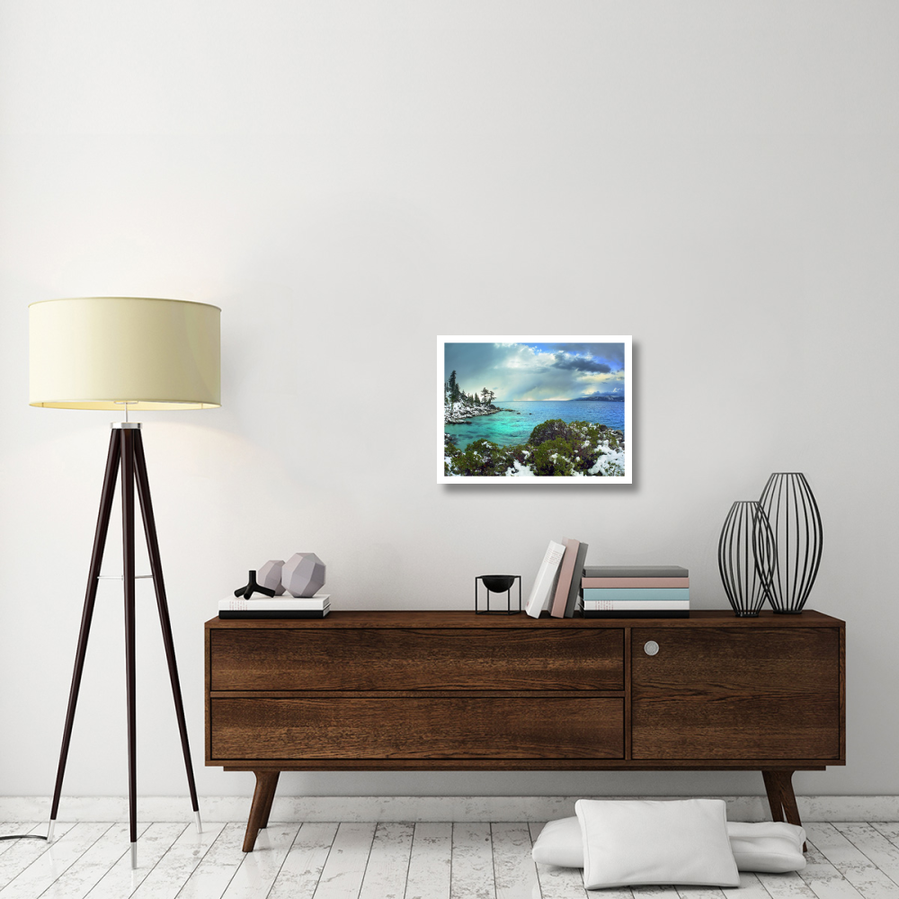 Memorial Point, Lake Tahoe, Nevada-Paper Art-26&quotx20"
