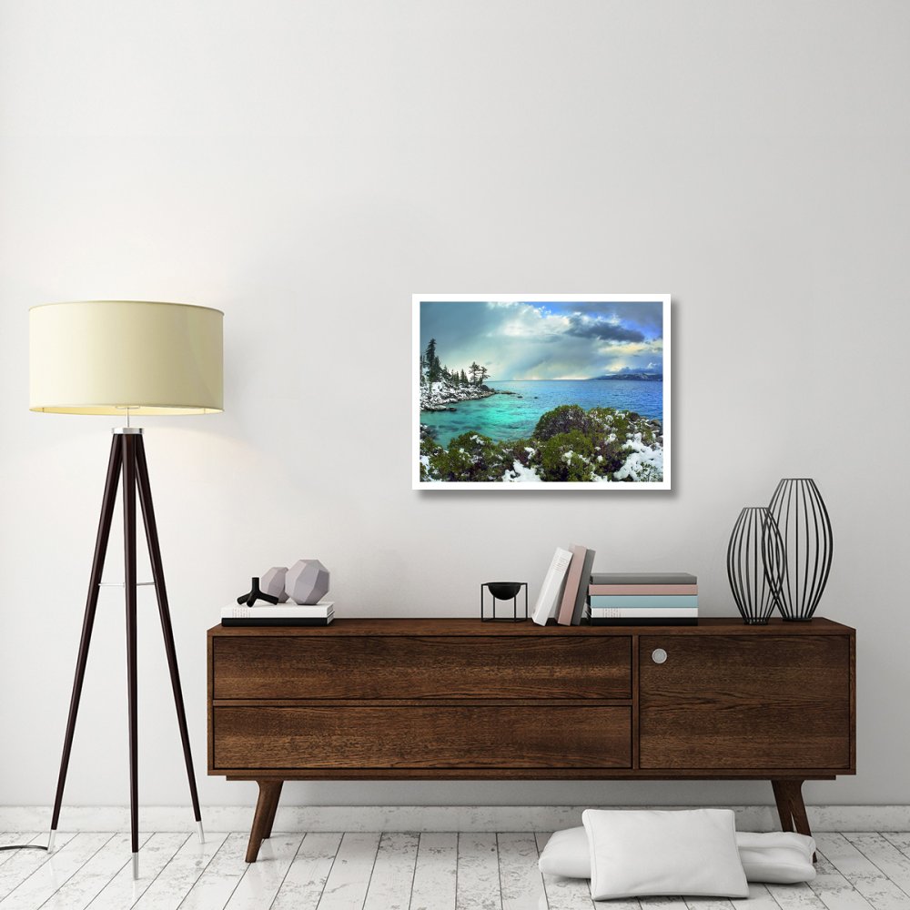 Memorial Point, Lake Tahoe, Nevada-Paper Art-34&quotx26"