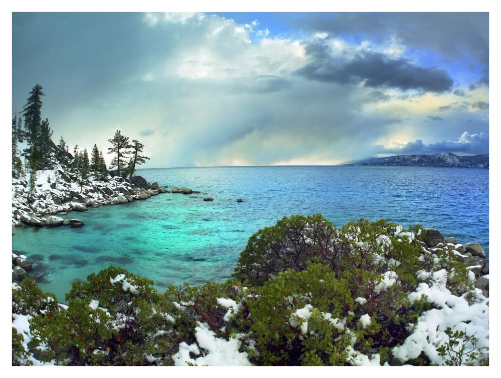 Memorial Point, Lake Tahoe, Nevada-Paper Art-42"x32"