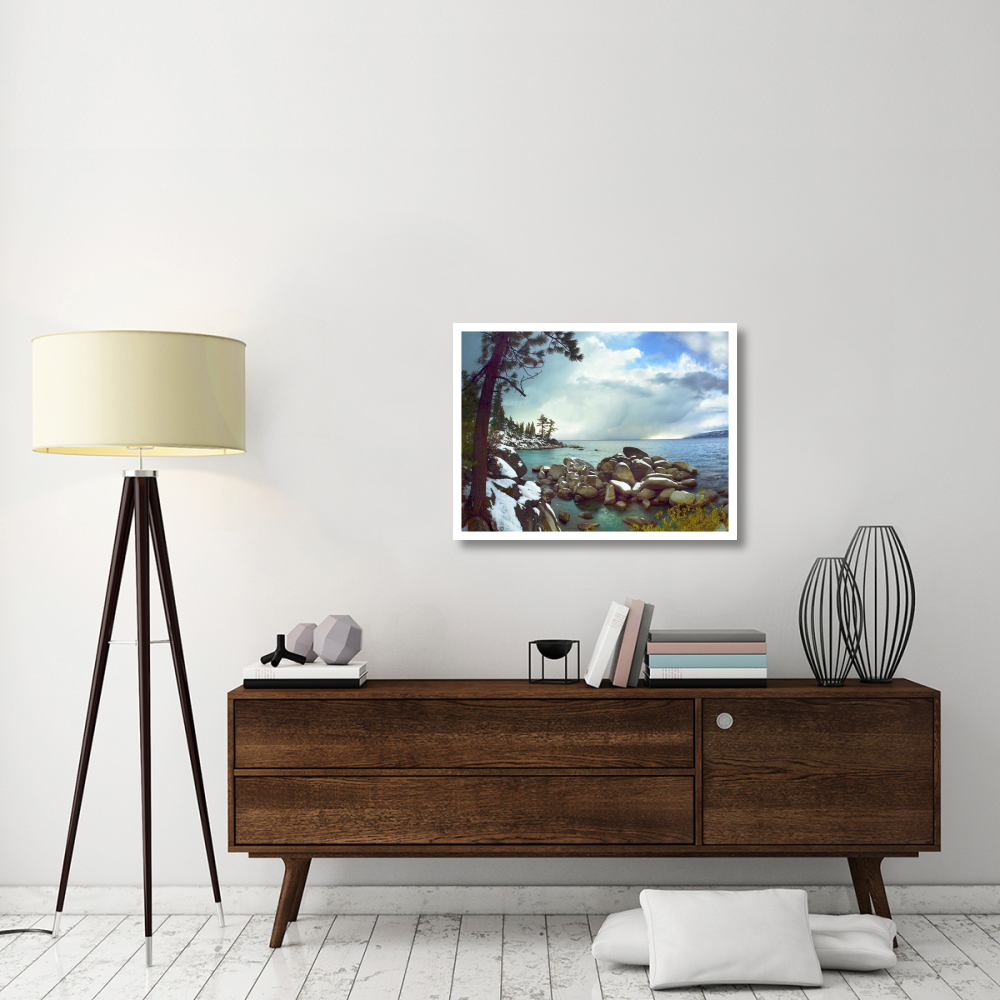 Memorial Point, Lake Tahoe, Nevada-Paper Art-34&quotx26"