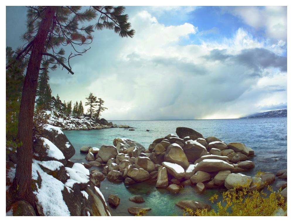 Memorial Point, Lake Tahoe, Nevada-Paper Art-50"x38"