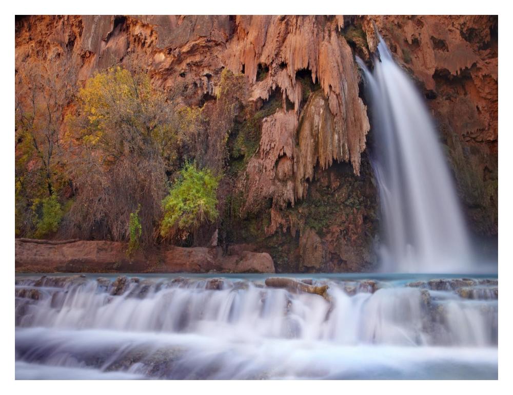 Havasu Falls, Grand Canyon, Arizona-Paper Art-18"x14"