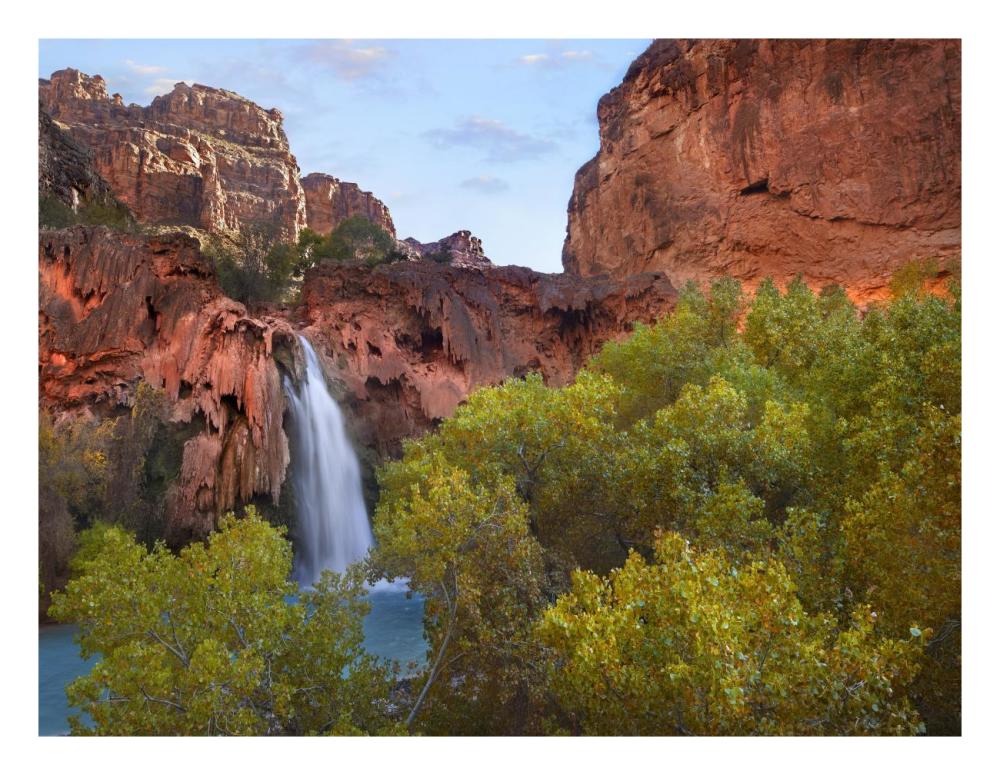 Havasu Falls, Grand Canyon, Arizona-Paper Art-26"x20"
