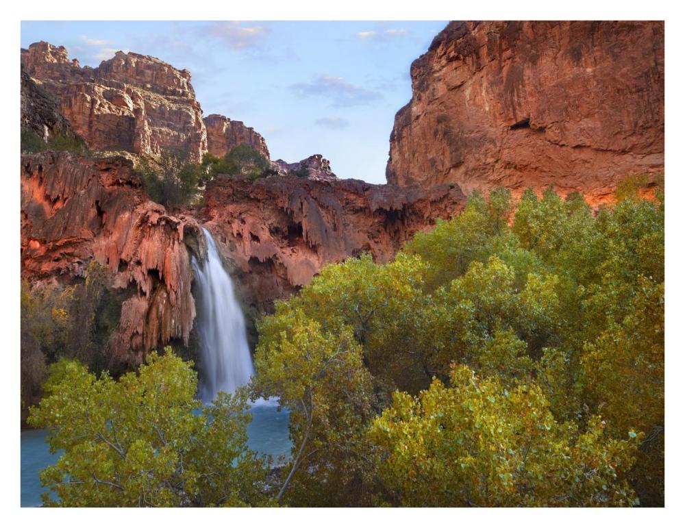 Havasu Falls, Grand Canyon, Arizona-Paper Art-34"x26"