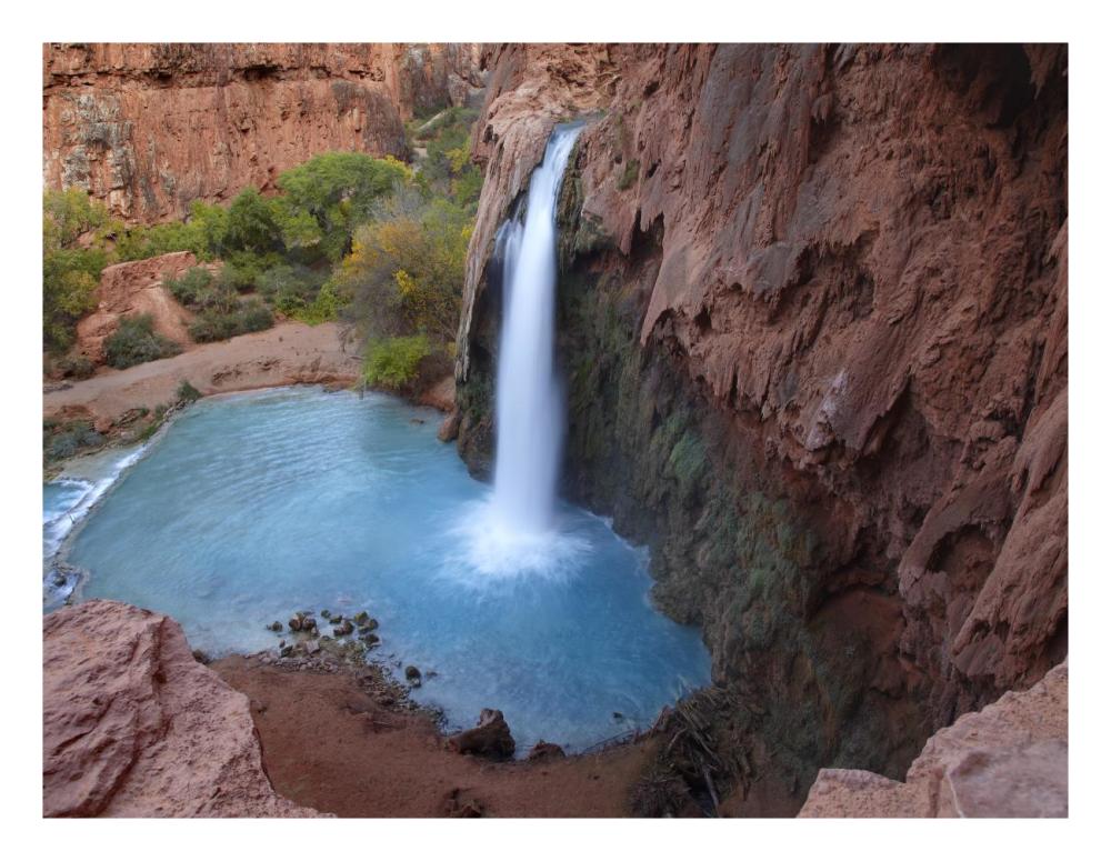 Havasu Falls, Grand Canyon, Arizona-Paper Art-26"x20"