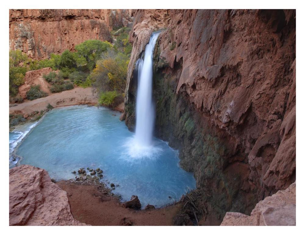 Havasu Falls, Grand Canyon, Arizona-Paper Art-34"x26"