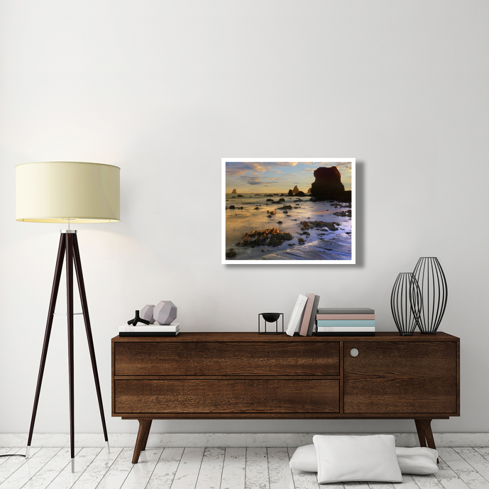 Seastacks, Lone Ranch Beach, Oregon-Paper Art-34&quotx26"