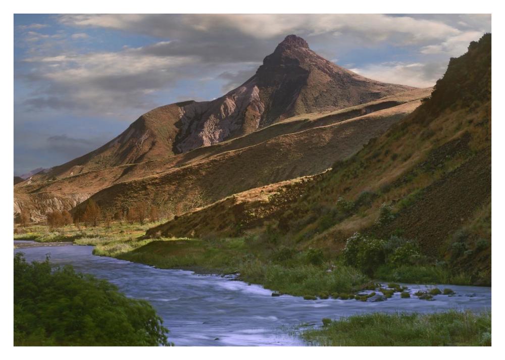 John Day River near Dayville, Oregon-Paper Art-38"x27.2"
