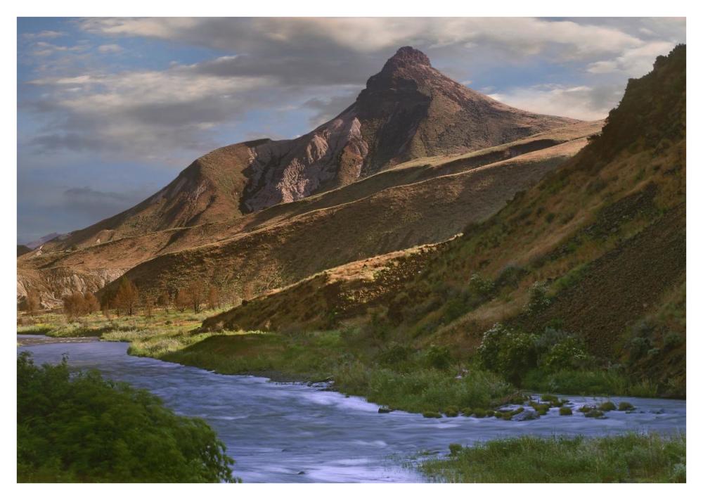 John Day River near Dayville, Oregon-Paper Art-42"x30"
