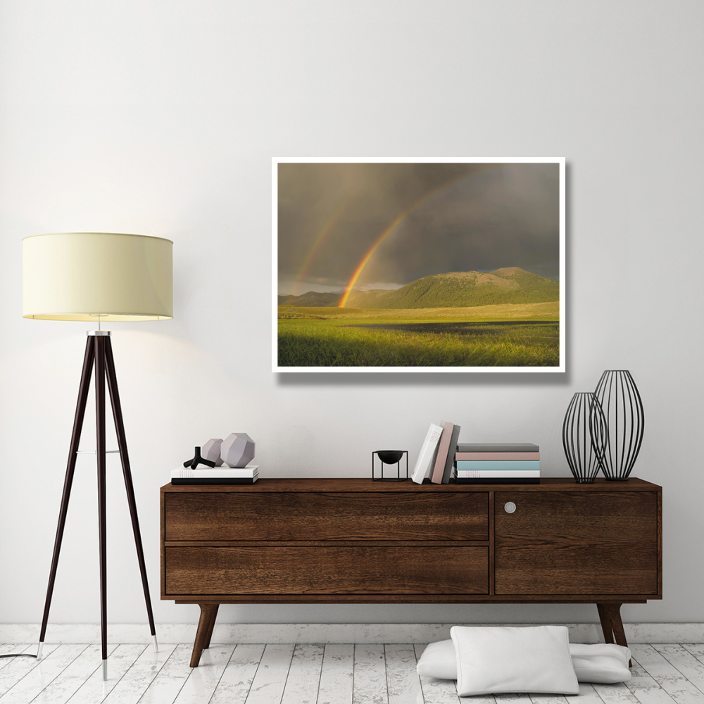 Rainbow over Boulder Mountains, Idaho-Paper Art-50&quotx38"