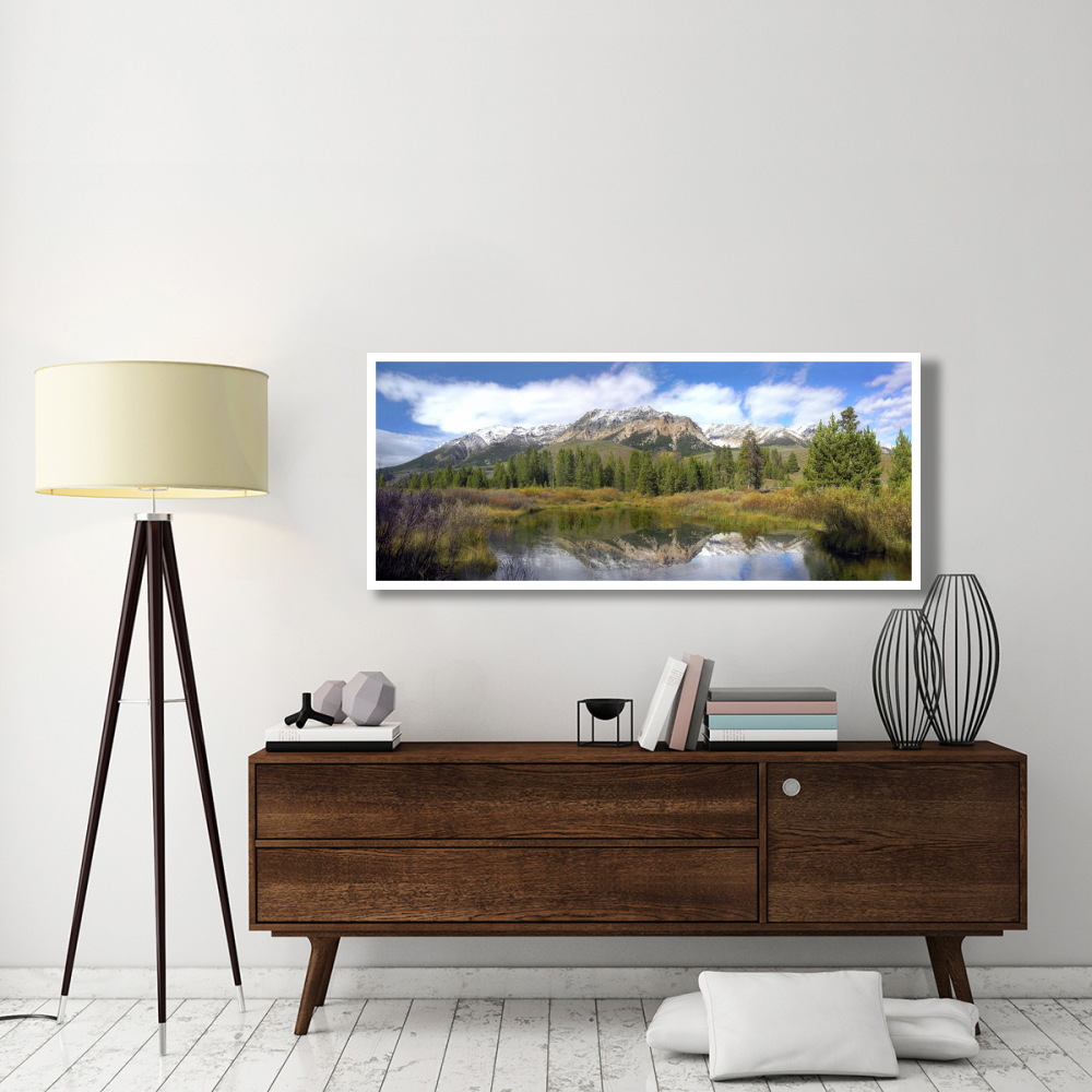 Easely Peak, Boulder Mountains, Idaho-Paper Art-62&quotx26"