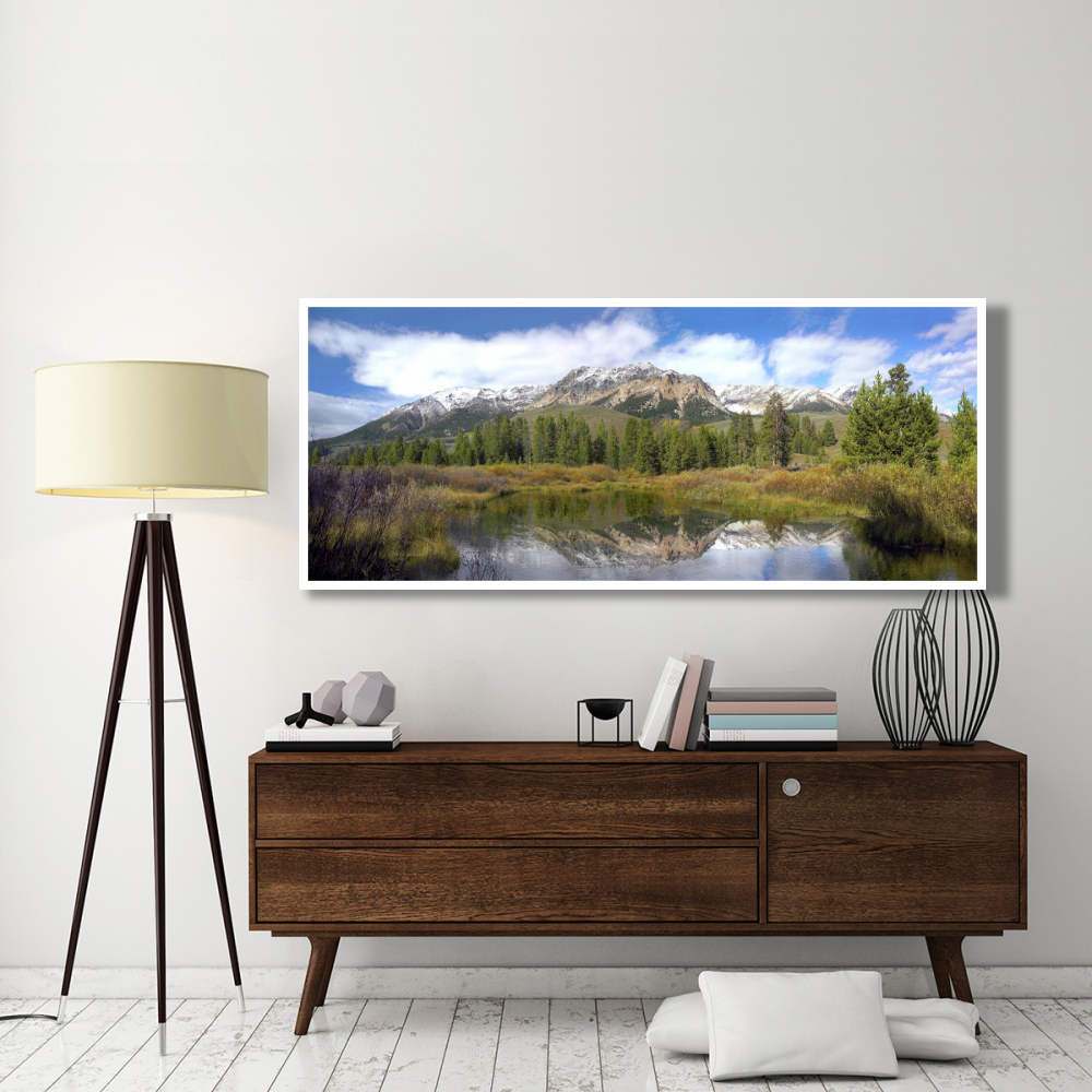 Easely Peak, Boulder Mountains, Idaho-Paper Art-77&quotx32"