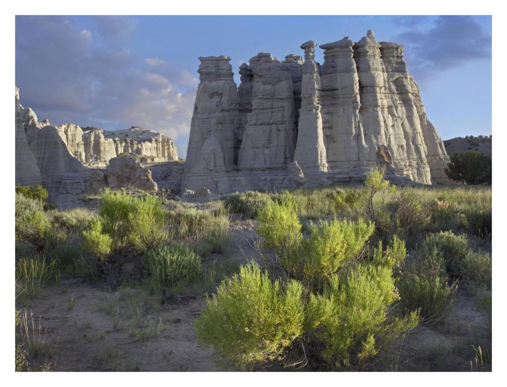 Plaza Blanca near Abiquiu, New Mexico-Paper Art-34"x26"