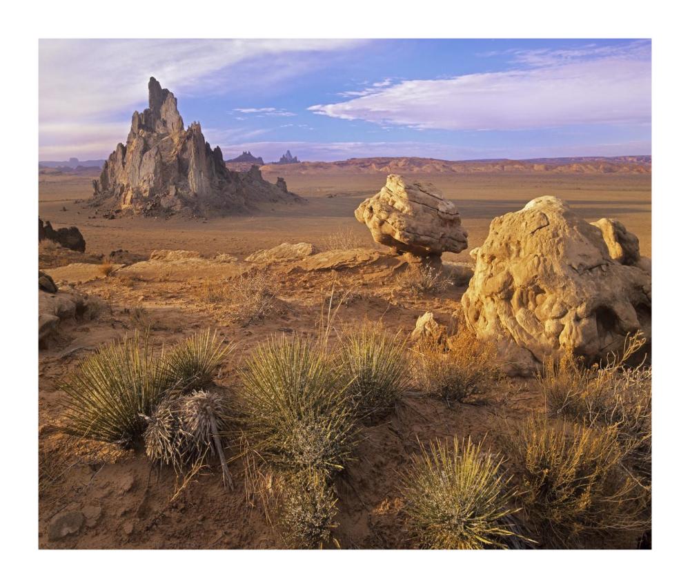 Church Rock, Monument Valley, Arizona-Paper Art-18"x15.28"