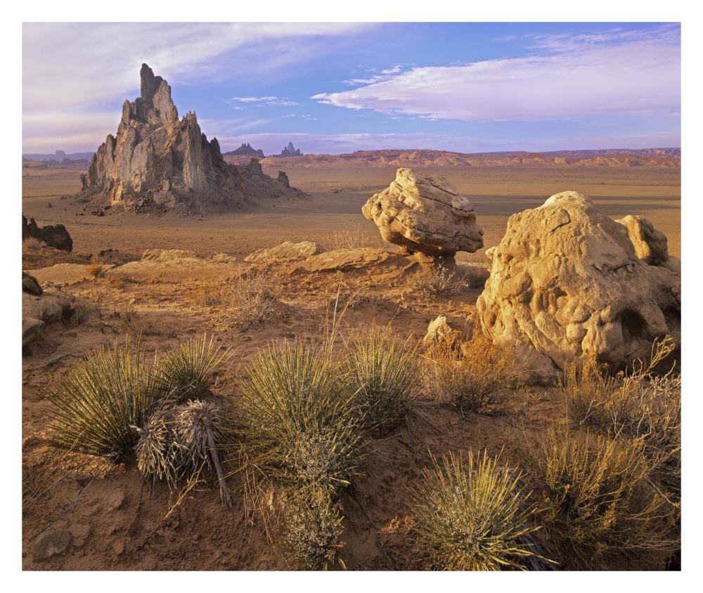 Church Rock, Monument Valley, Arizona-Paper Art-32"x26.9"
