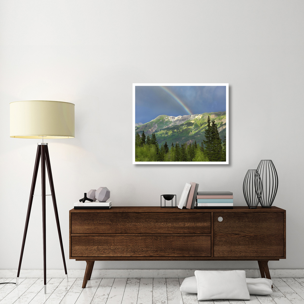 Rainbow over Brown Mountain, Colorado-Paper Art-38&quotx31.88"