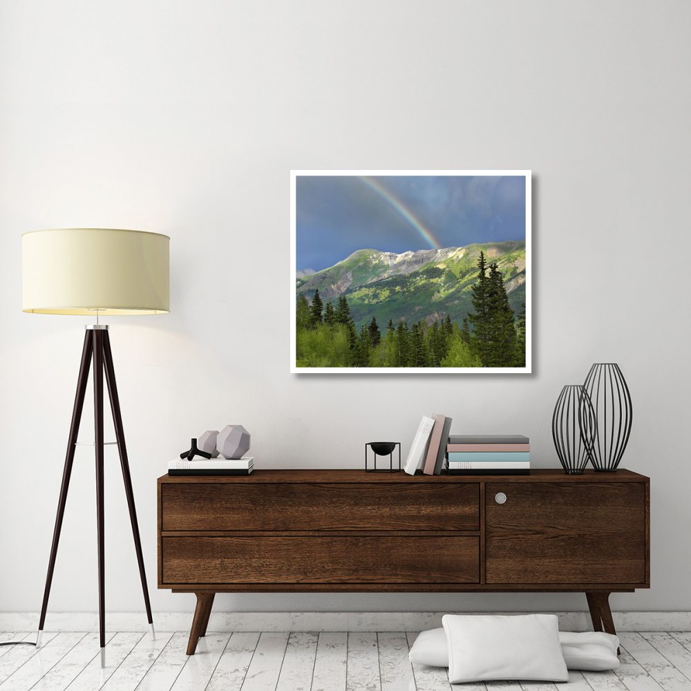 Rainbow over Brown Mountain, Colorado-Paper Art-42&quotx35.2"