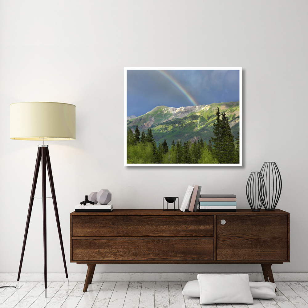 Rainbow over Brown Mountain, Colorado-Paper Art-46&quotx38.52"