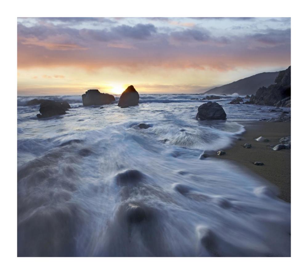 Kirk Creek Beach, Big Sur, California-Paper Art-18"x16.08"