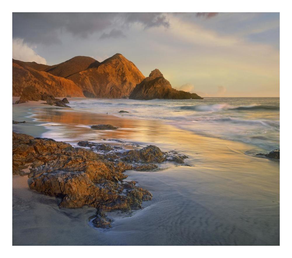 Bean Hollow Beach, Big Sur, California-Paper Art-24"x21.36"