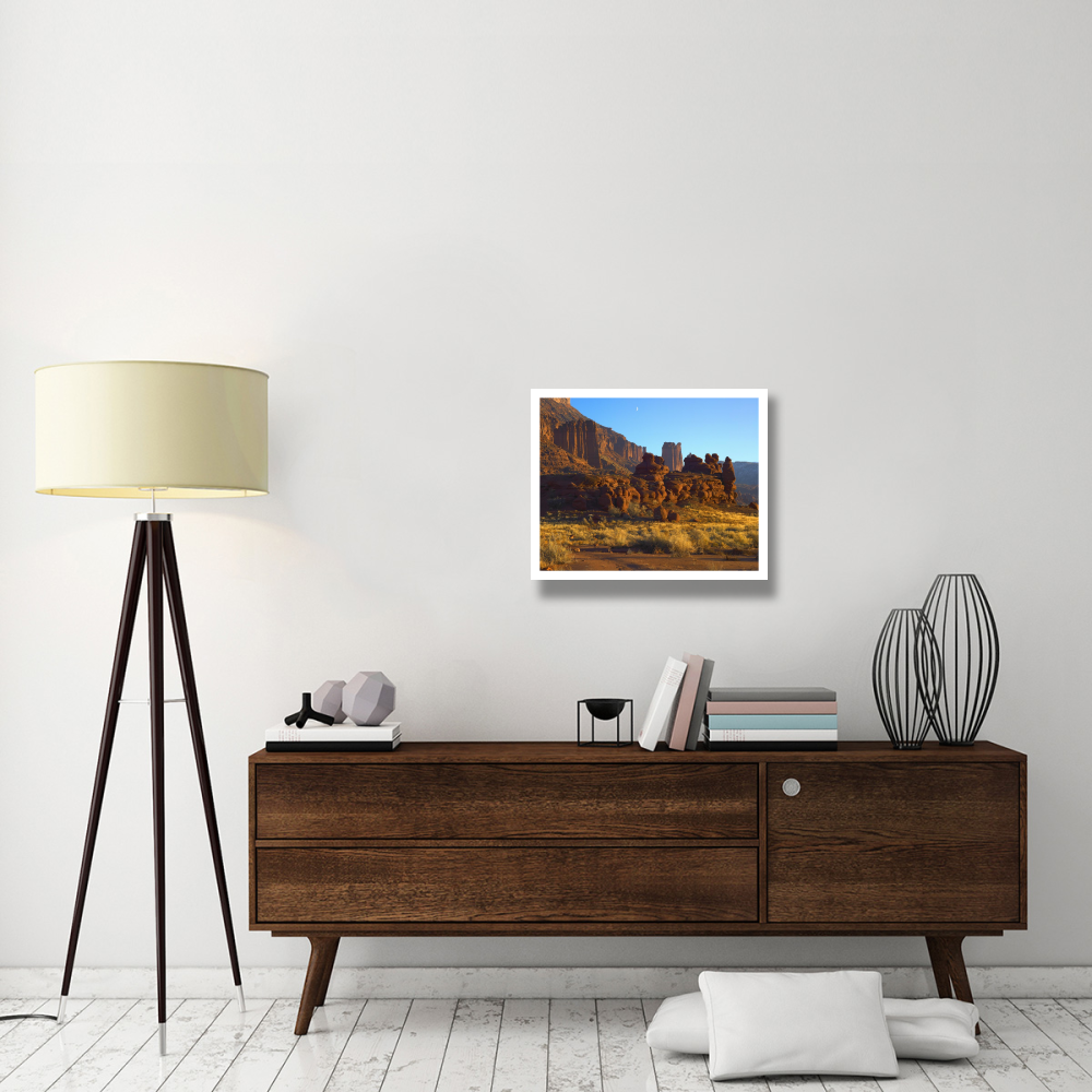 Fisher Towers at Professor Valley, Utah-Paper Art-26&quotx22"