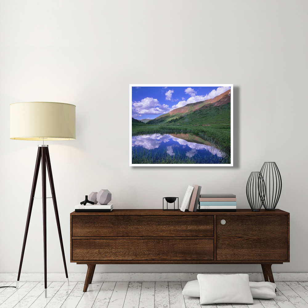 Mount Baldy and Elk Mountains, Colorado-Paper Art-42&quotx32"