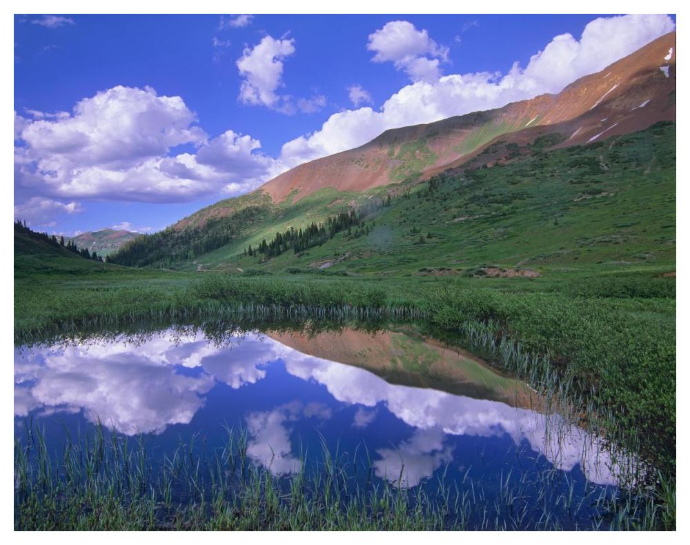 Mount Baldy and Elk Mountains, Colorado-Paper Art-50"x38"