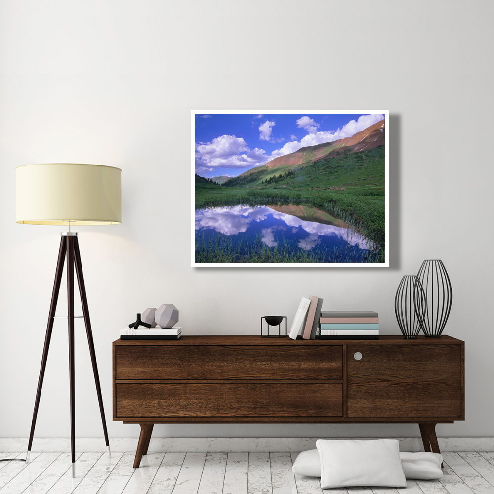 Mount Baldy and Elk Mountains, Colorado-Paper Art-50&quotx38"