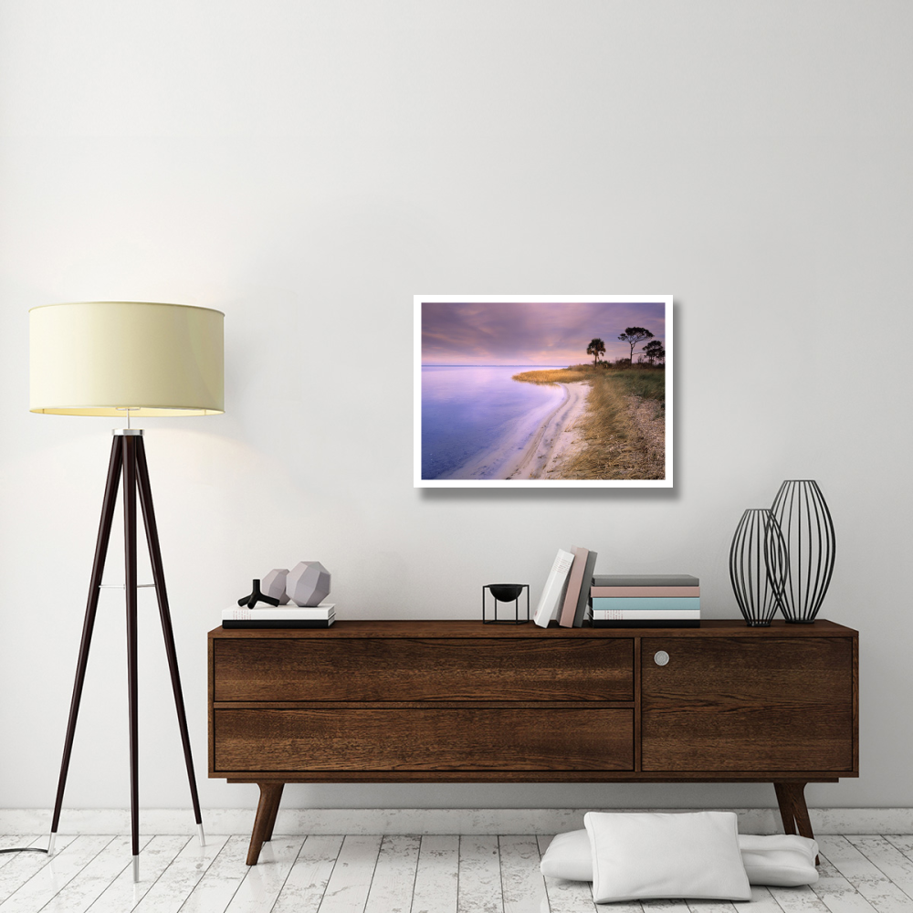 Beach along Saint Joseph's Bay, Florida-Paper Art-34&quotx26"