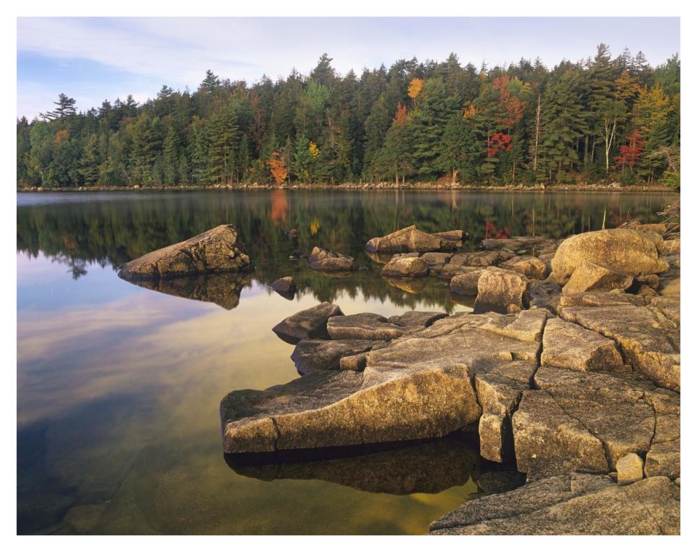 Eagle Lake, Acadia National Park, Maine-Paper Art-42"x32"