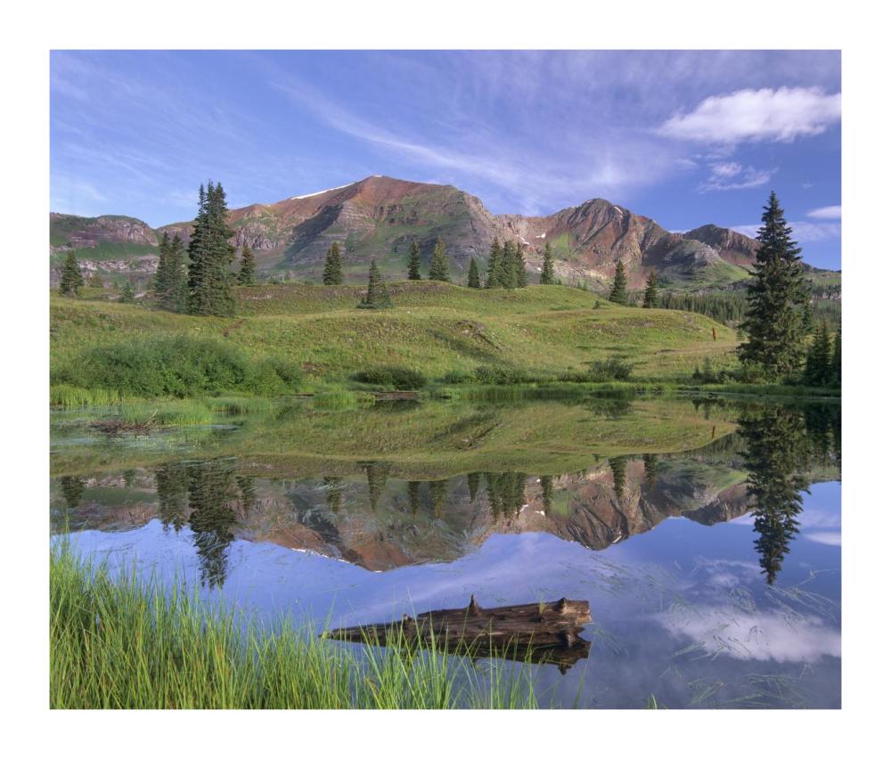 Ruby Peak, Raggeds Wilderness, Colorado-Paper Art-18"x15.28"