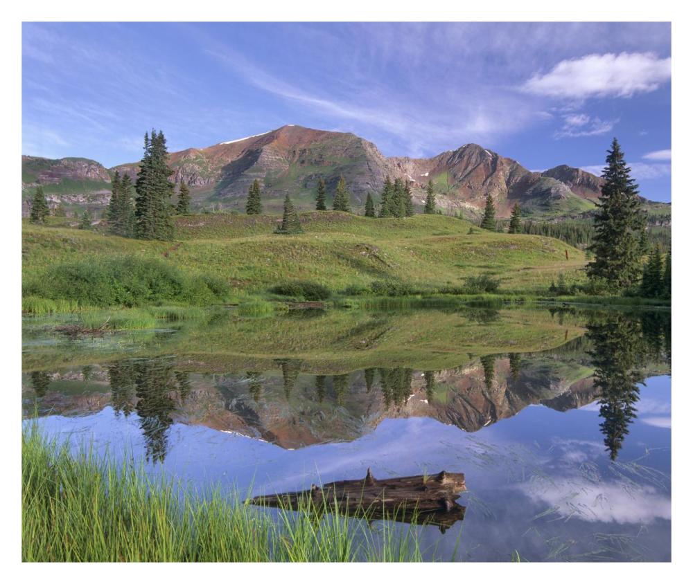 Ruby Peak, Raggeds Wilderness, Colorado-Paper Art-32"x26.9"