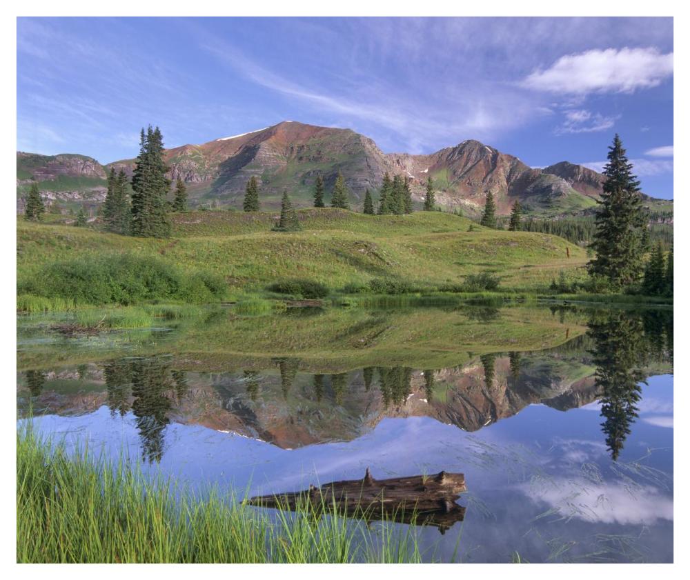 Ruby Peak, Raggeds Wilderness, Colorado-Paper Art-42"x35.2"