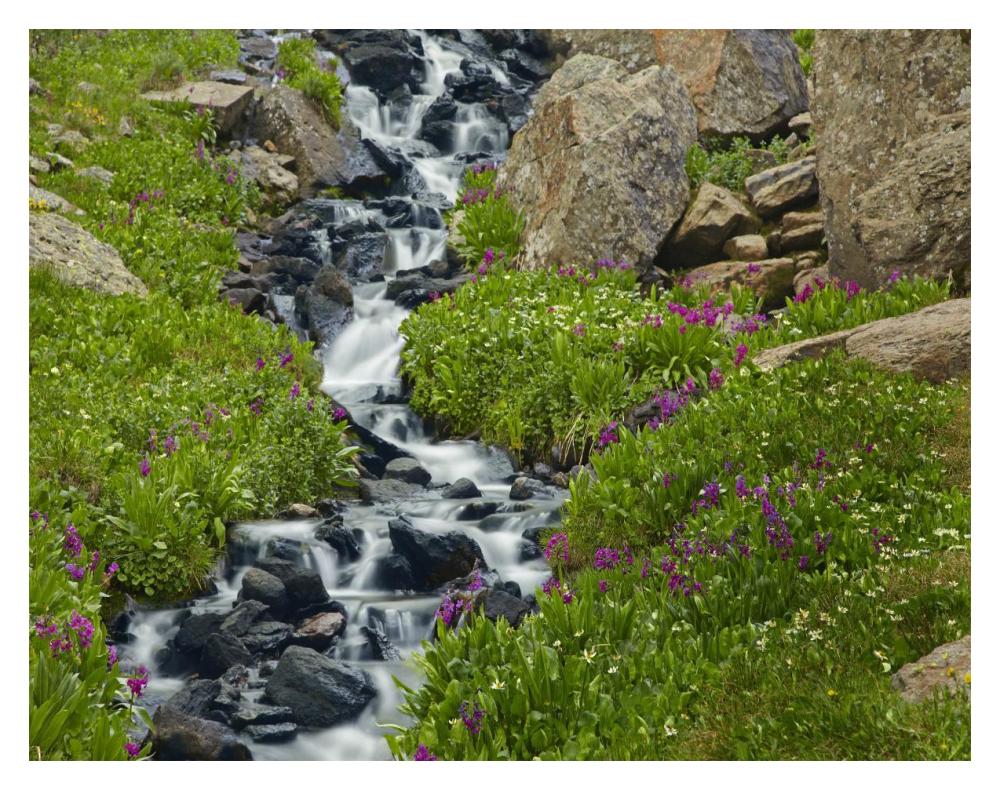 Porphyry Creek near Silverton, Colorado-Paper Art-18"x14"