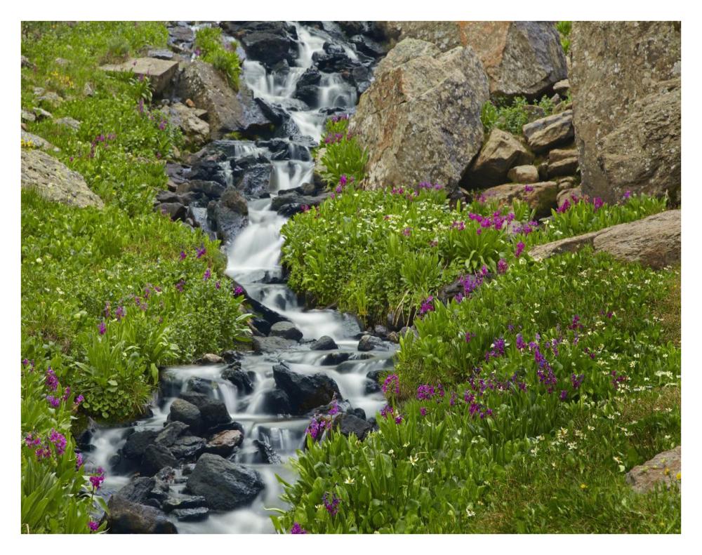 Porphyry Creek near Silverton, Colorado-Paper Art-34"x26"