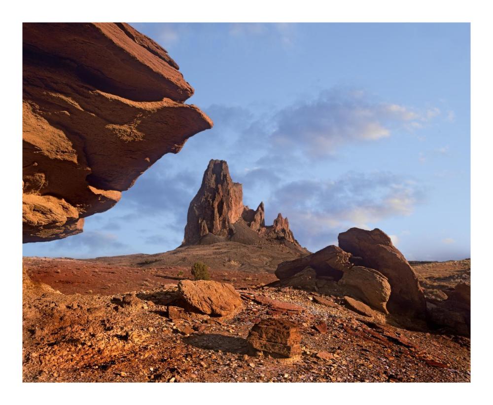 Rock formation, Monument Valley, Arizona-Paper Art-22"x18"