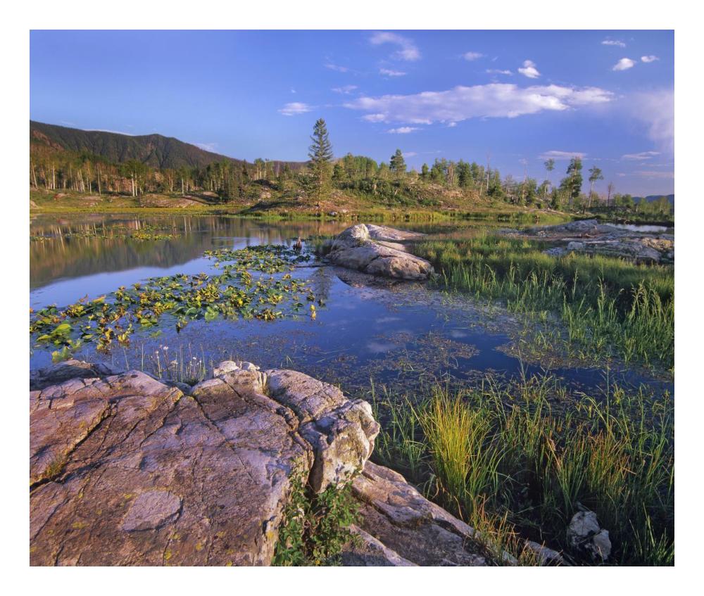 Scout Lake, San Juan Mountains, Colorado-Paper Art-24"x20.26"