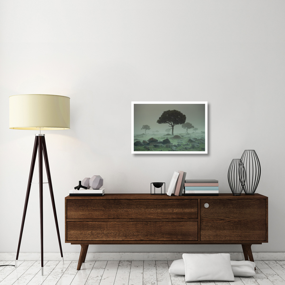 Rain storm on the Serengeti Plains, Kenya-Paper Art-32&quotx22"