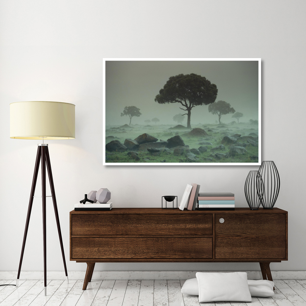 Rain storm on the Serengeti Plains, Kenya-Paper Art-62&quotx42"