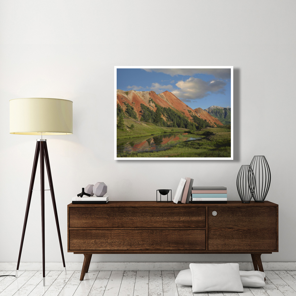 Red Mountain, Gray Copper Gulch, Colorado-Paper Art-50&quotx38"