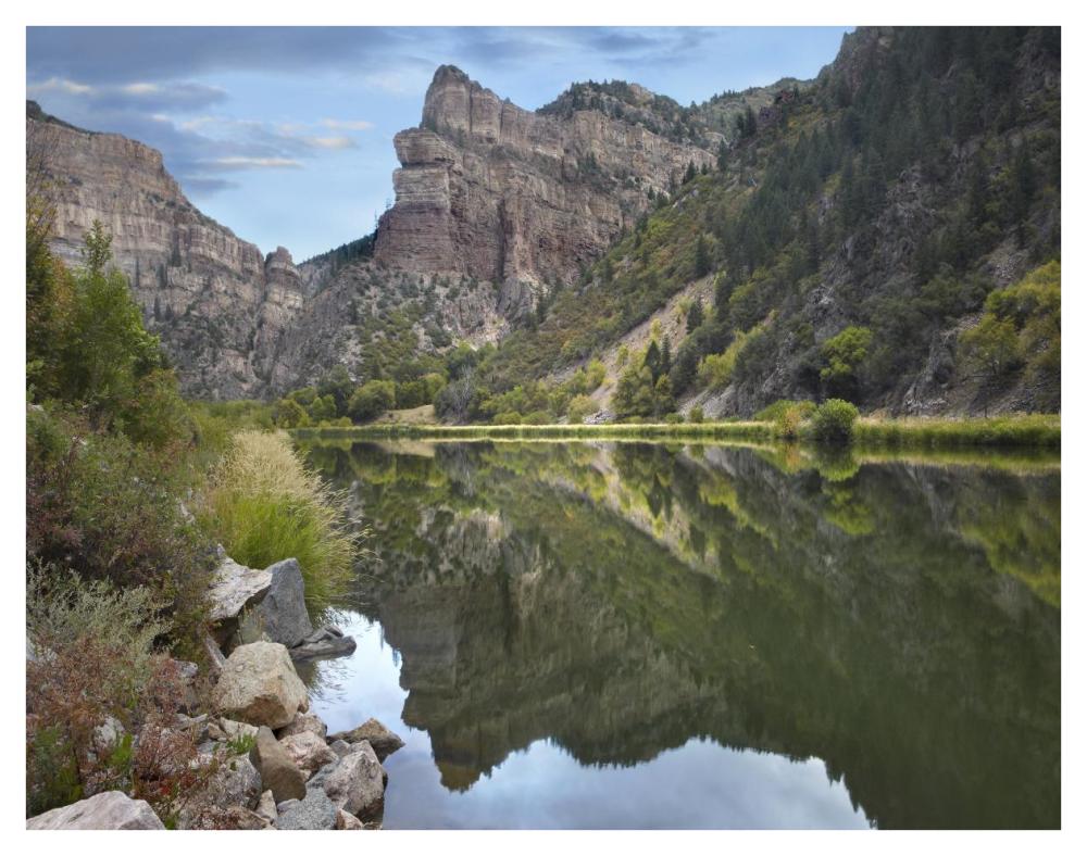 Colorado River, Glenwood Canyon, Colorado-Paper Art-42"x32"