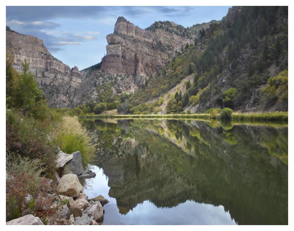 Colorado River, Glenwood Canyon, Colorado-Paper Art-50"x38"
