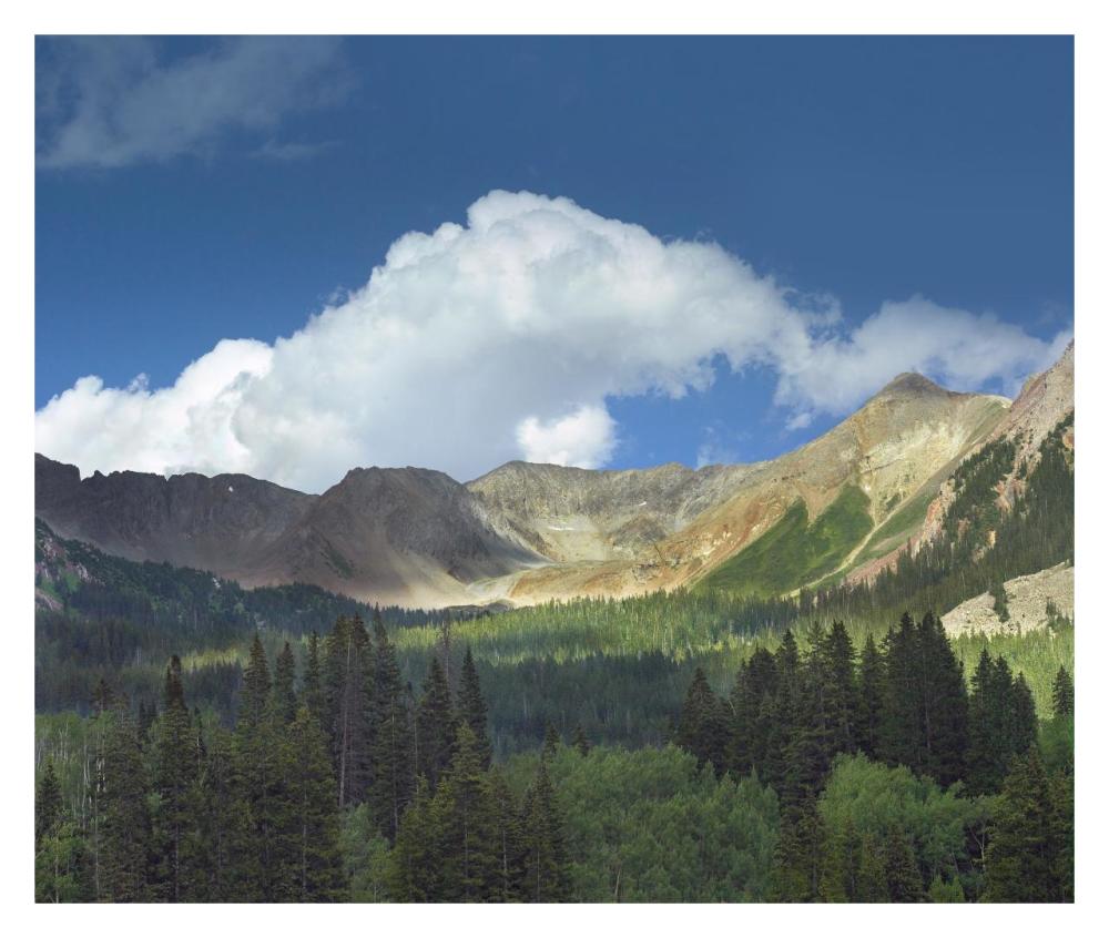 Elk Mountains near Crested Butte, Colorado-Paper Art-32"x27.2"