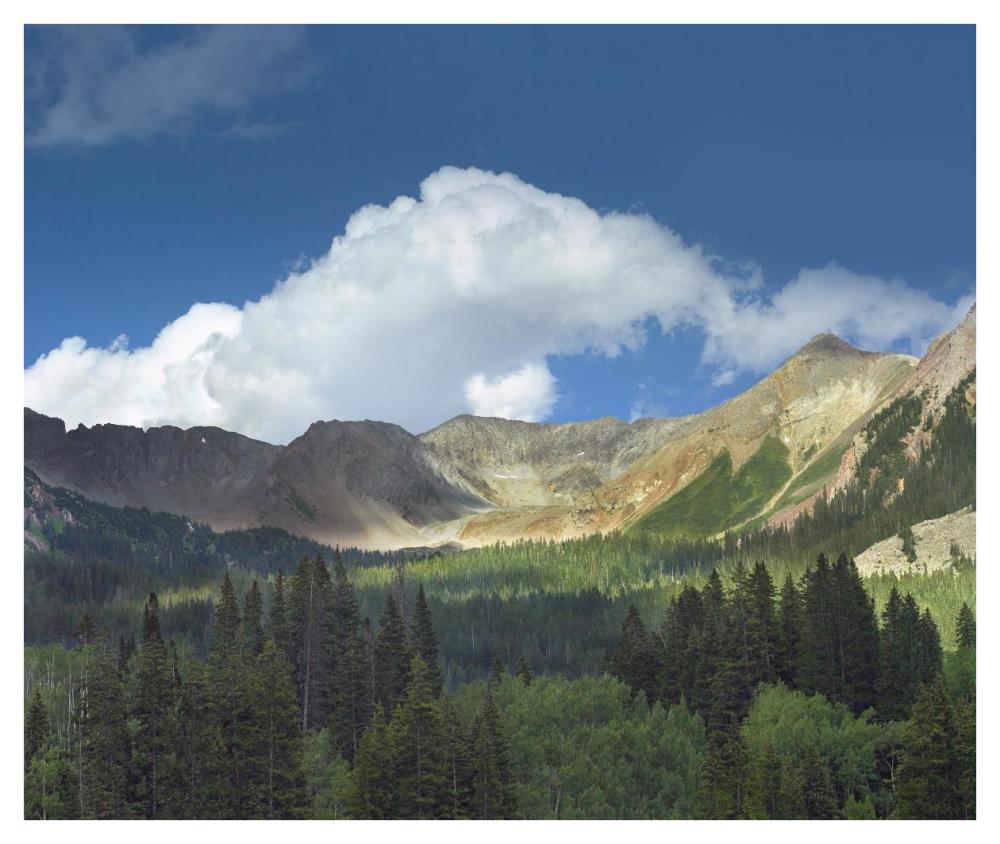 Elk Mountains near Crested Butte, Colorado-Paper Art-42"x35.6"