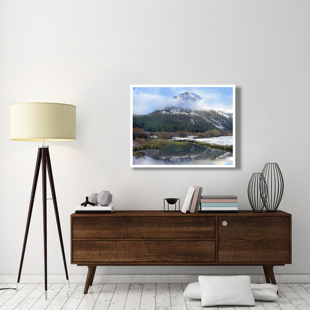 Phi Kappa Mountain and Summit Creek, Idaho-Paper Art-42&quotx32"