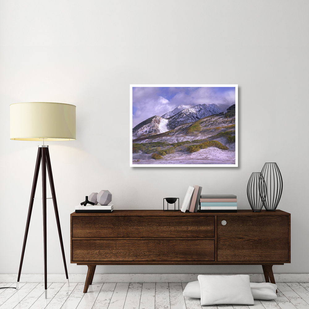 Elk Mountains with snow in autumn, Colorado-Paper Art-42&quotx32"