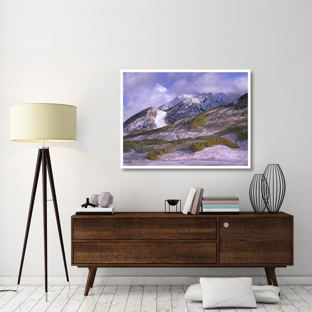 Elk Mountains with snow in autumn, Colorado-Paper Art-50&quotx38"