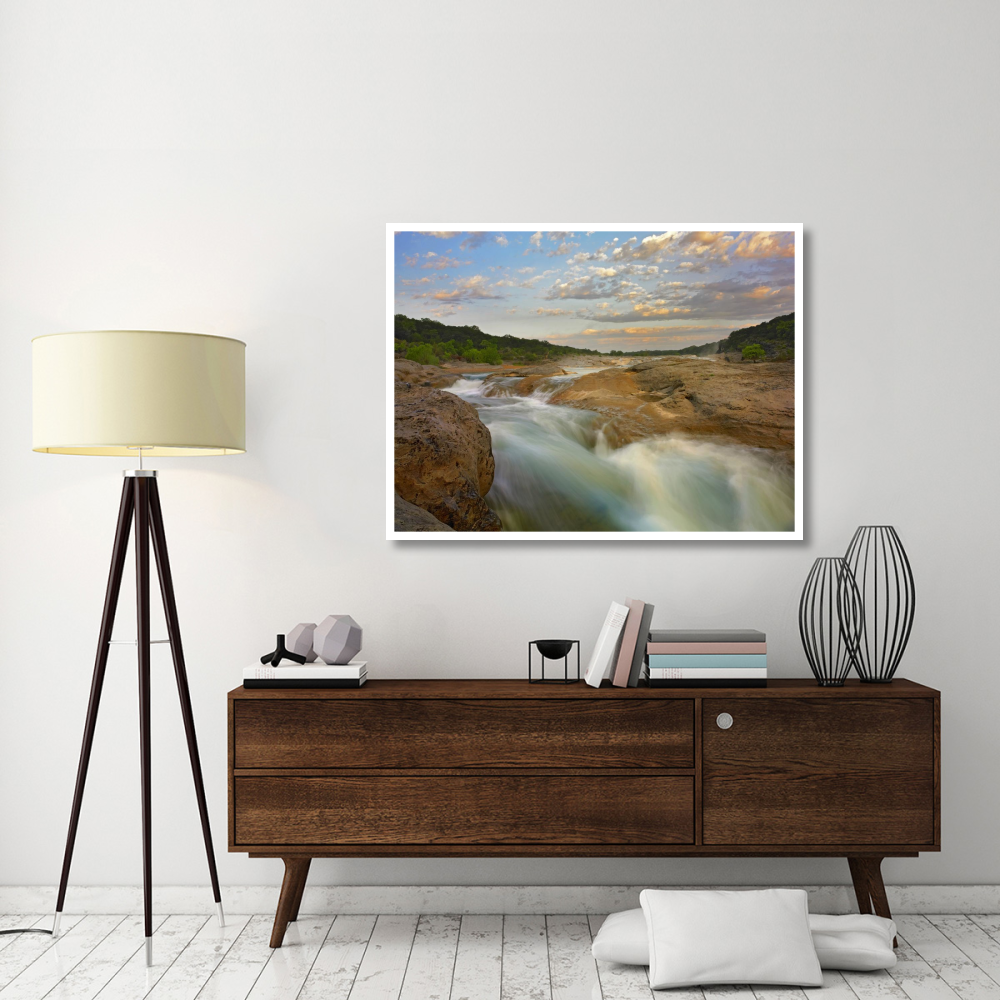 River in Pedernales Falls State Park, Texas-Paper Art-50&quotx38"